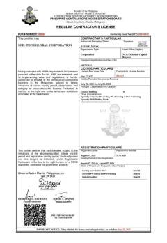 CONTRACTOR LICENSE